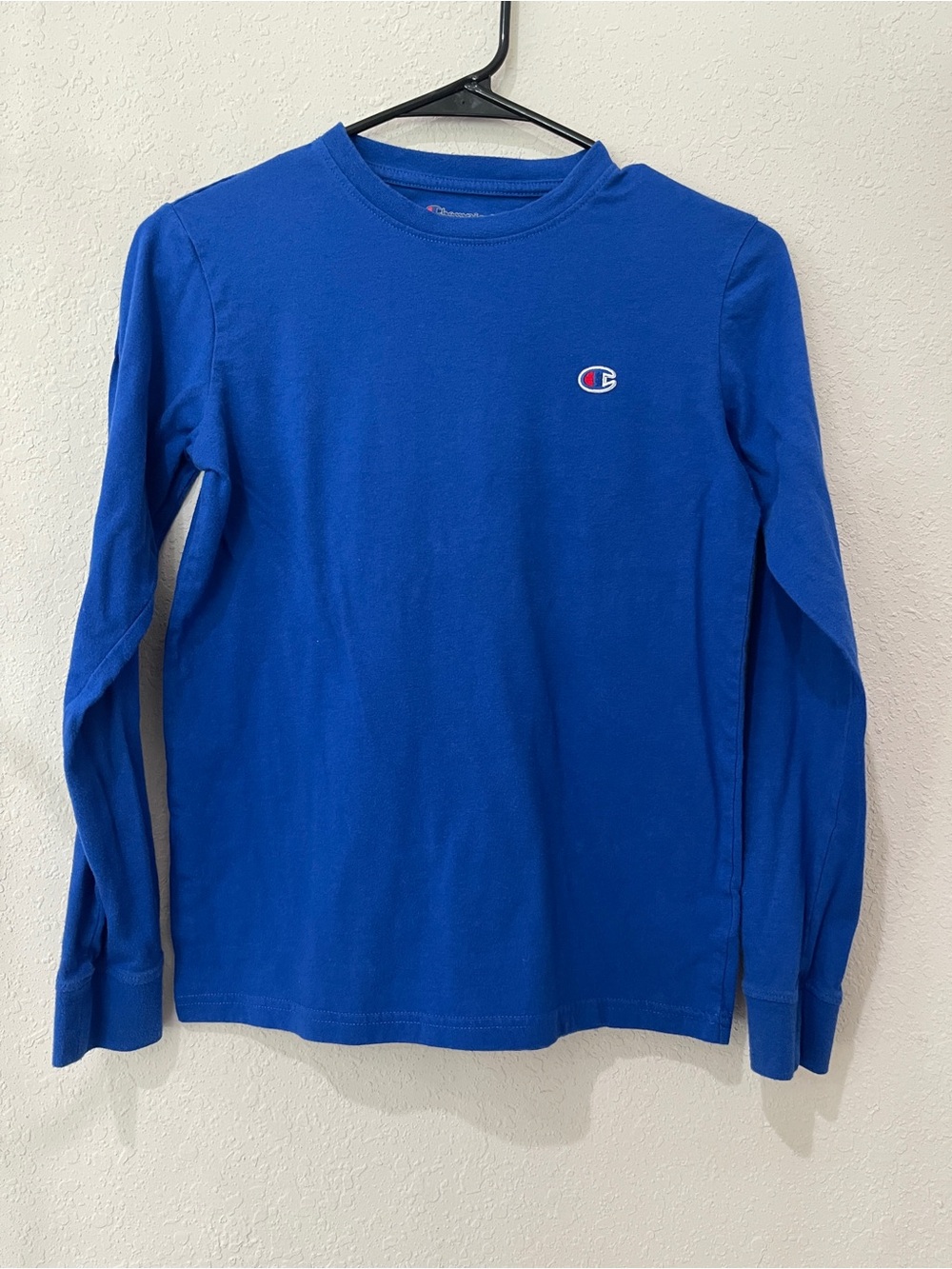 Champion Boys' Royal Blue Long-Sleeve Tee Size Large